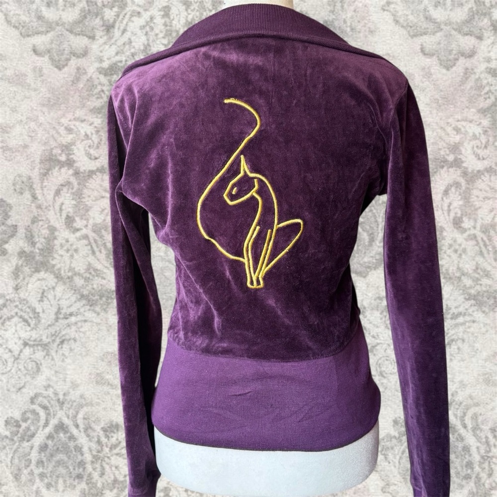 Baby Phat Purple Y2K 2000s Women’s Small Tracksuit Vintage Velour Sweater Top